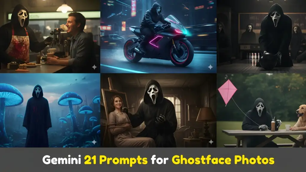 Gemini 21 Prompts for Ghostface Photos