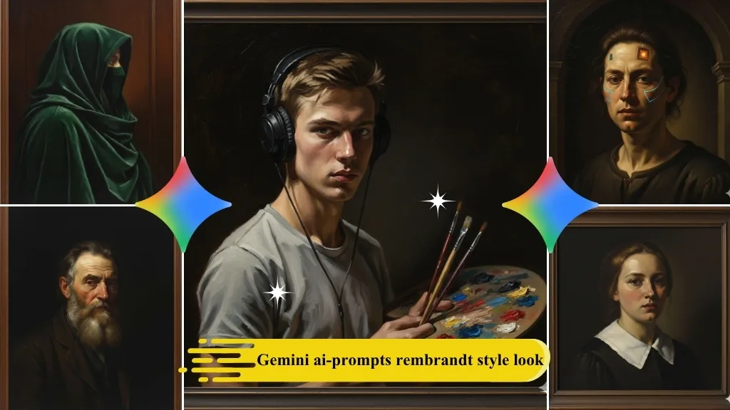 Gemini ai prompts rembrandt style look