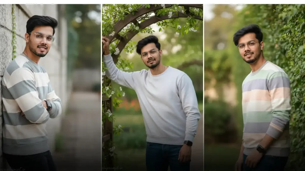 AI Spring Fashion Pastel Striped Sweatshirt