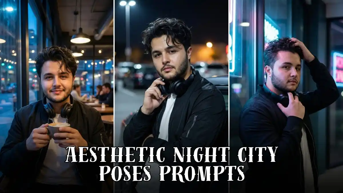 Aesthetic Night City AI Poses