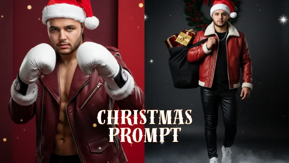 Christmas Day Young Man Best Photo Prompt