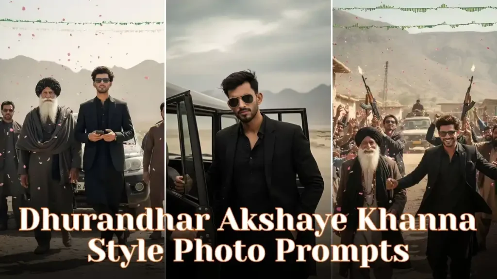 Dhurandhar Akshaye Khanna Style Photo Prompts