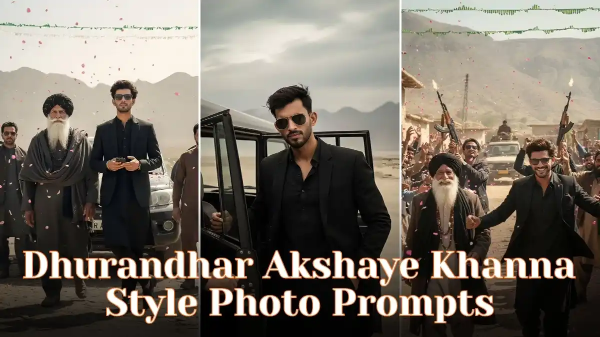Dhurandhar Akshaye Khanna Style Photo Prompts