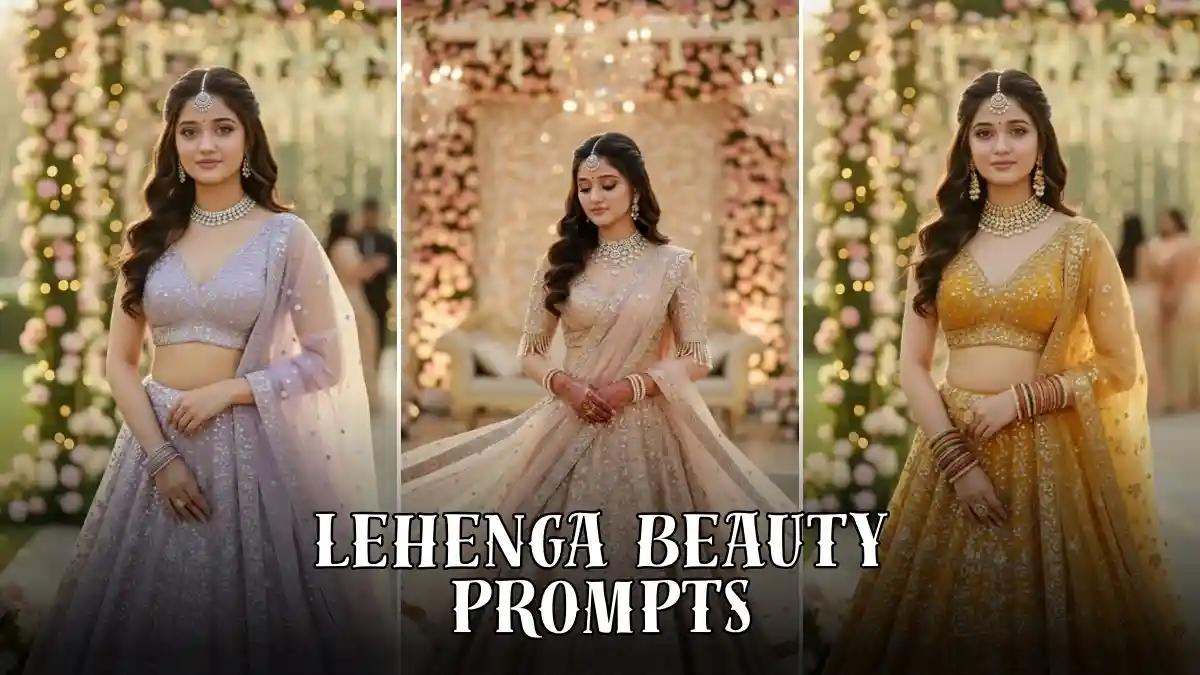 Gemini AI Prompts That Capture Elegant Lehenga Beauty