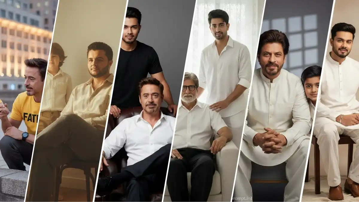 Prompt For Gemini AI father And Son Photo