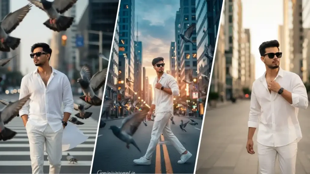 Cinematic Photo Of Person On Zebra Crossing