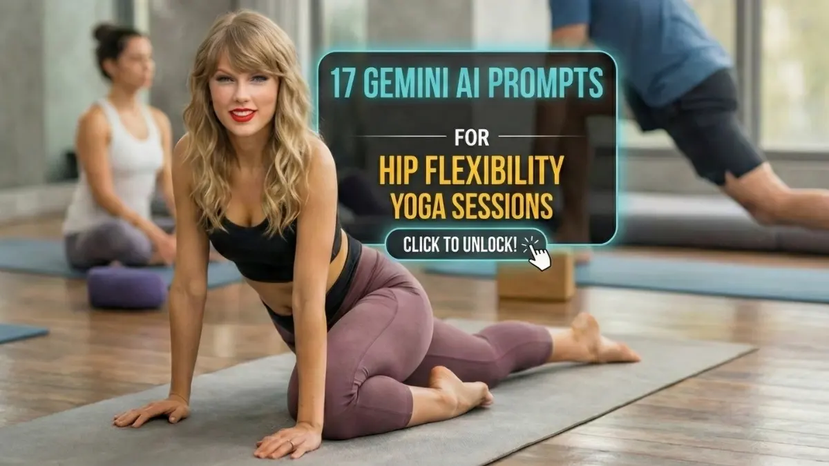 17 Gemini AI Image Editing Prompts for Hip Flexibility Yoga Sessions