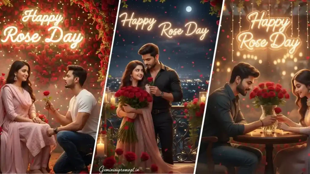 Happy Rose Day Ai Photo Editing Prompt