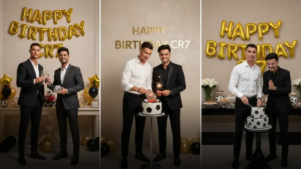 Cristiano Ronaldo Birthday Ai Photo Prompt