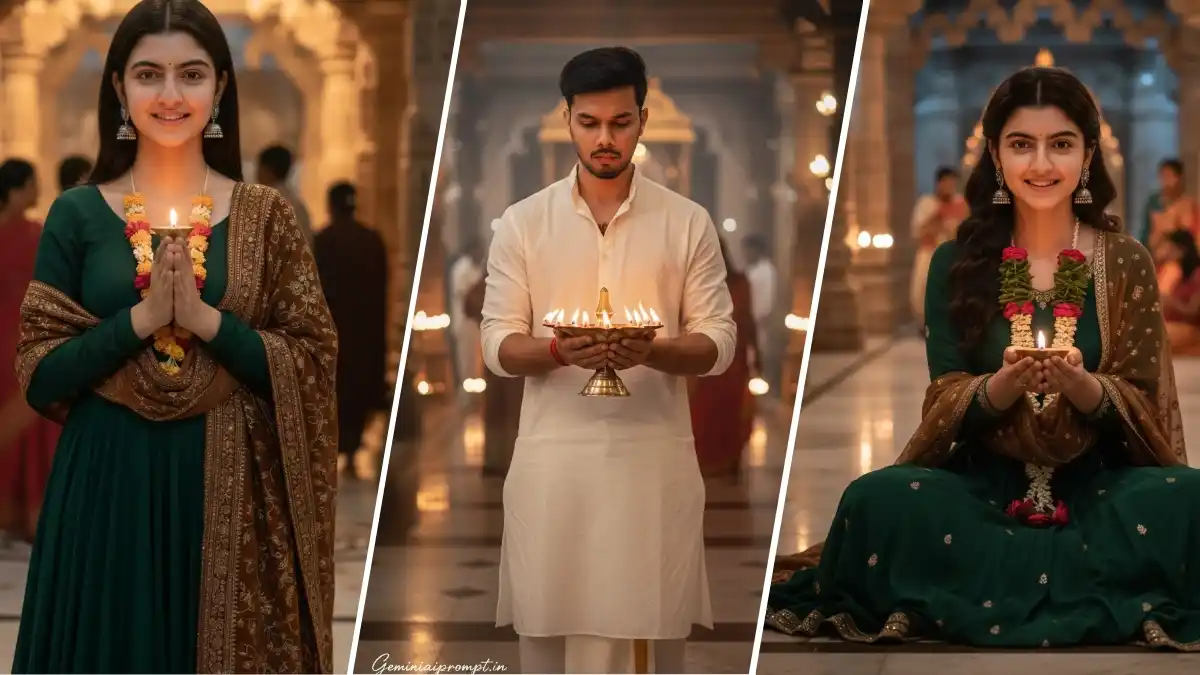 Gemini Kashi Vishwanath Temple AI Photo Prompt