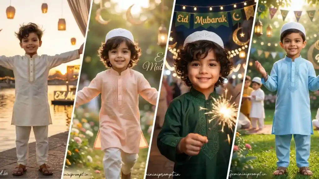Eid Mubarak Photo Editing Prompts For Kids