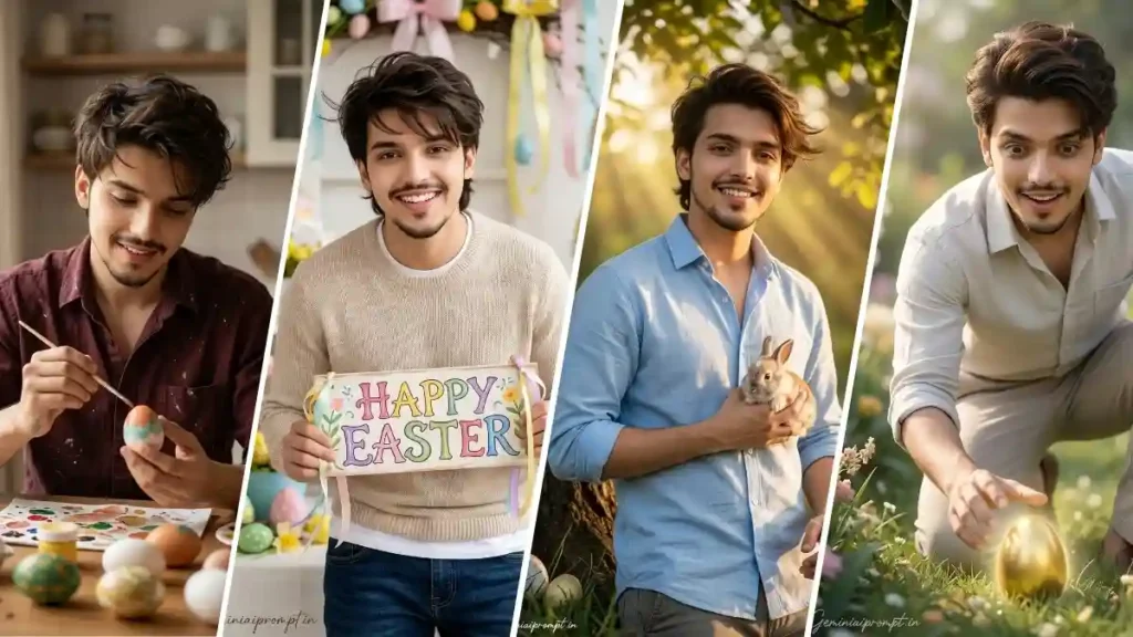 Happy Easter Photo Editing AI Prompts for Boys and Men