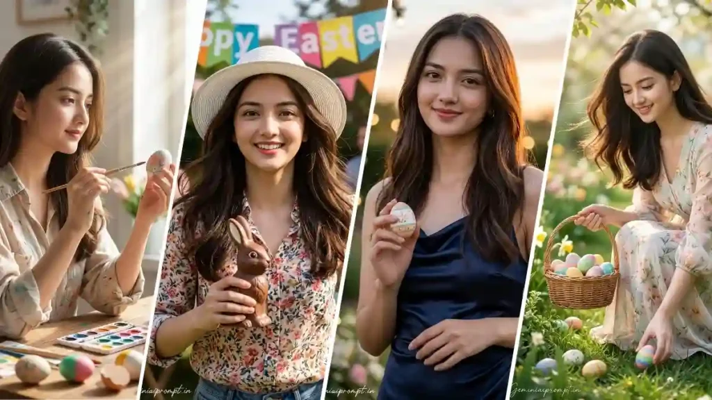 Happy Easter Photo Editing AI Prompts for Girls