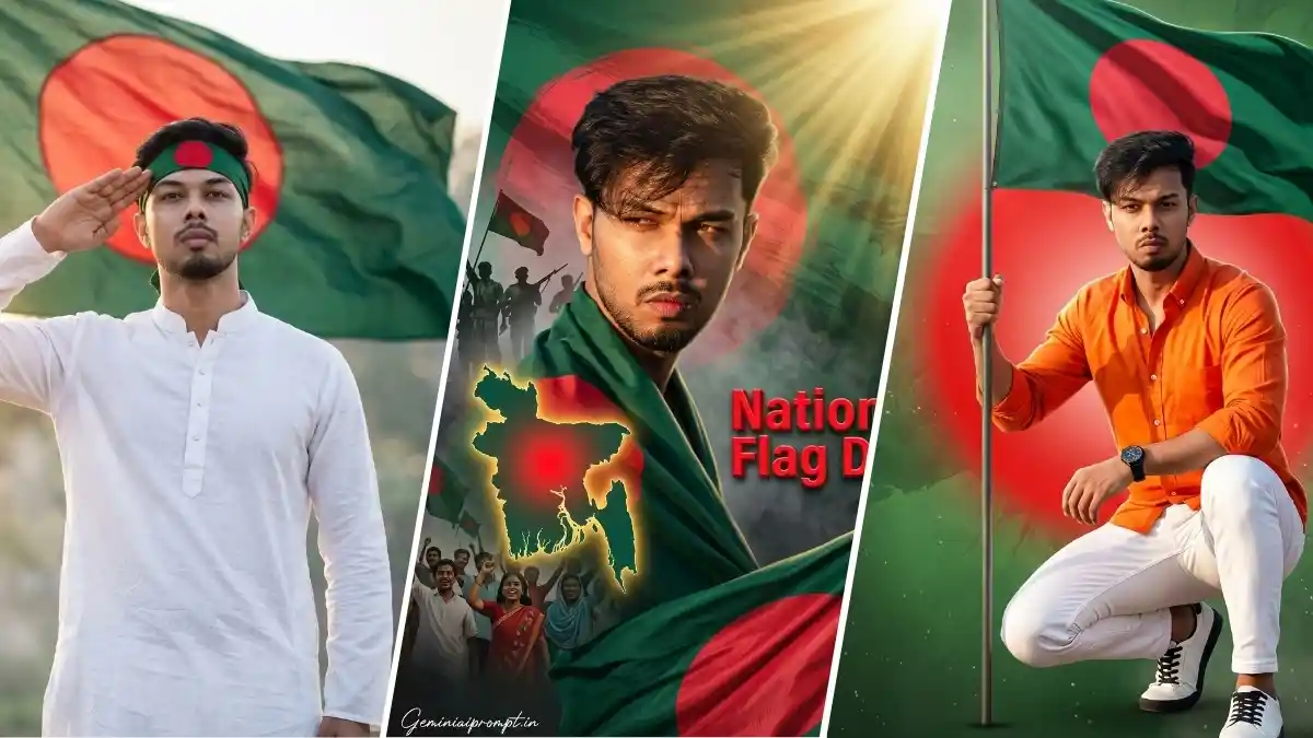 National Flag Day of Bangladesh Photo Editing Prompt