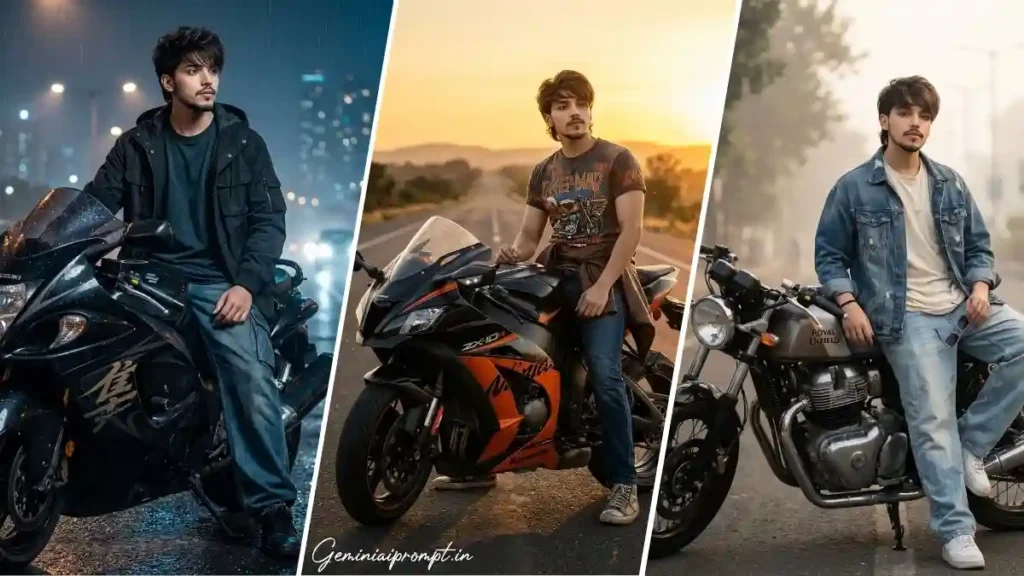 Biker Photos Prompts for Boys