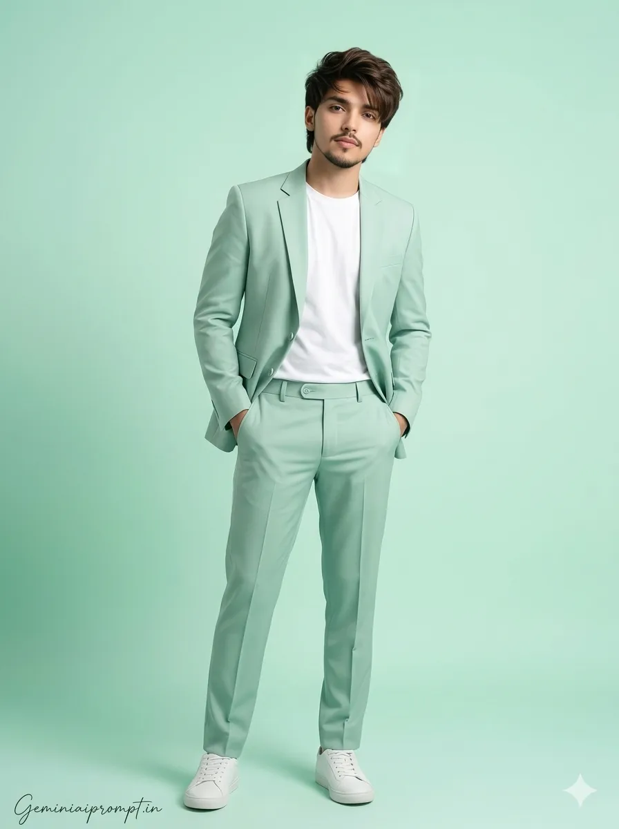 AI prompt image: Studio Style Photo Gemini Prompt Cinematic Pose