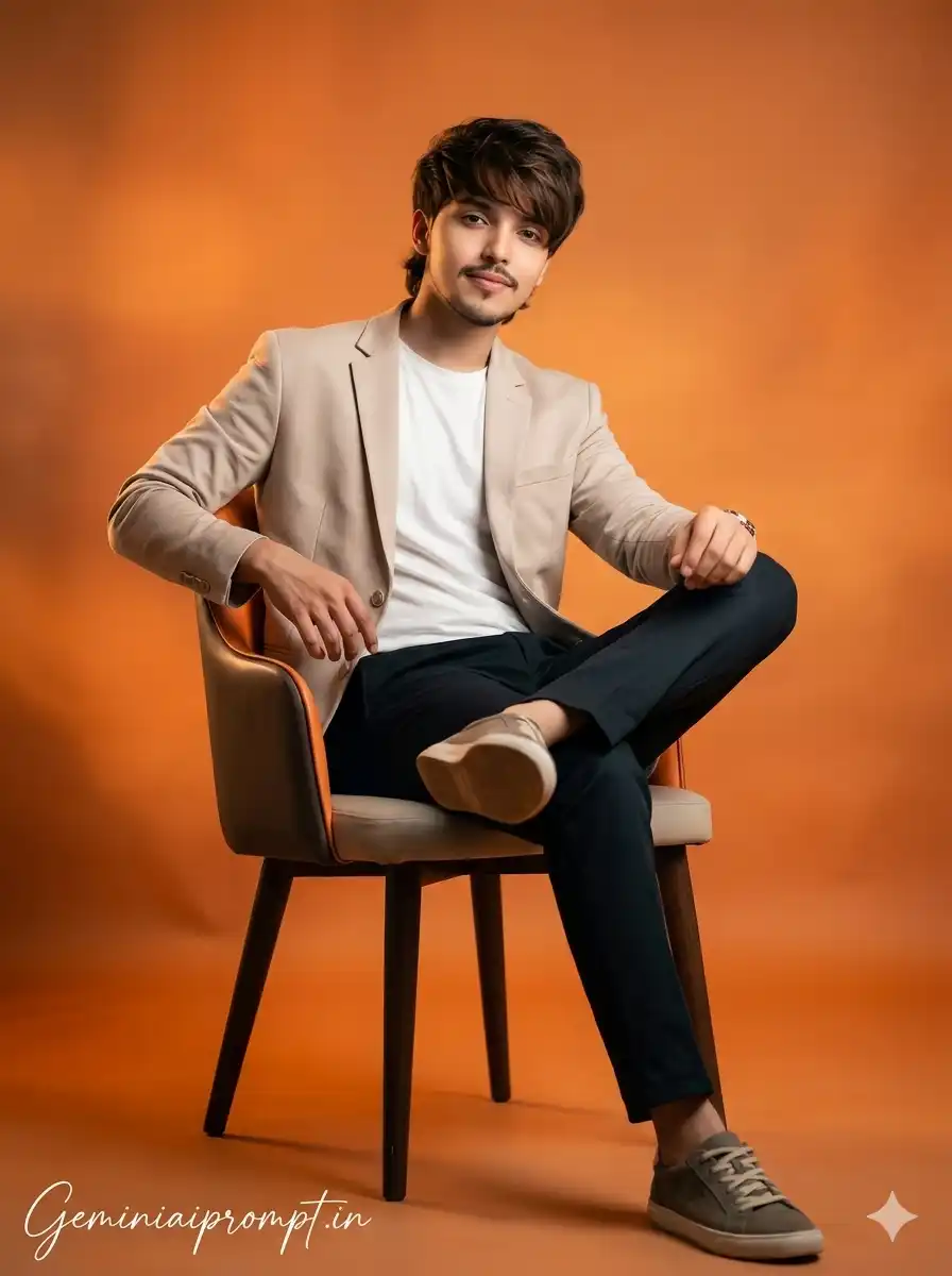 Studio Style Photo Gemini Prompt Fire Effect Shot