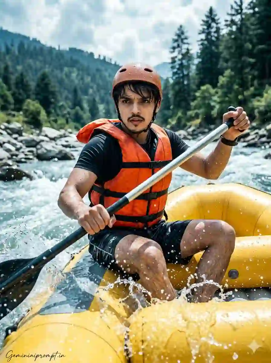 River Rafting Photo Prompt Create Hollywood-Style Adventu...