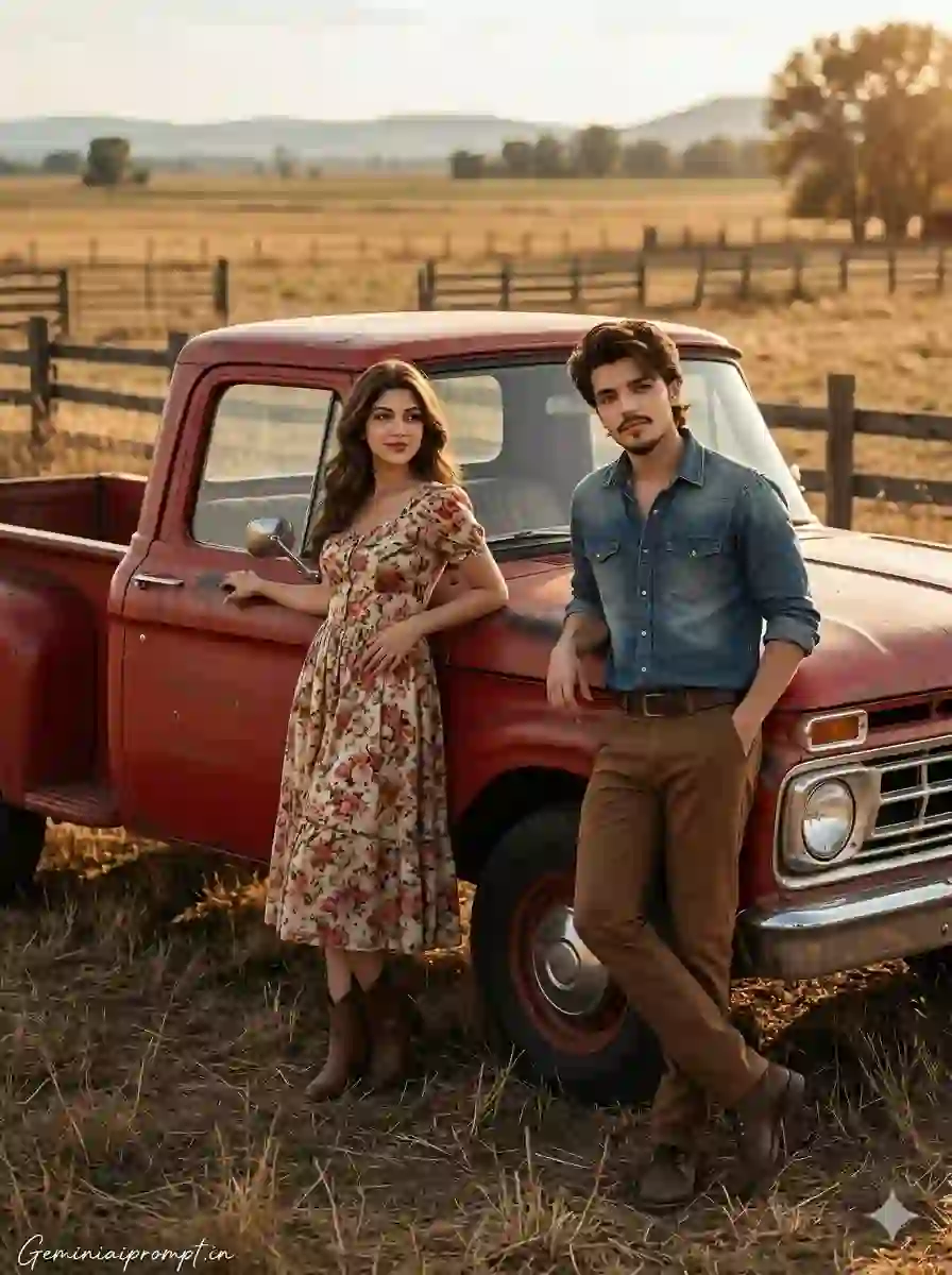 Vintage Retro Couple AI Photo Prompt Ultra HD Version