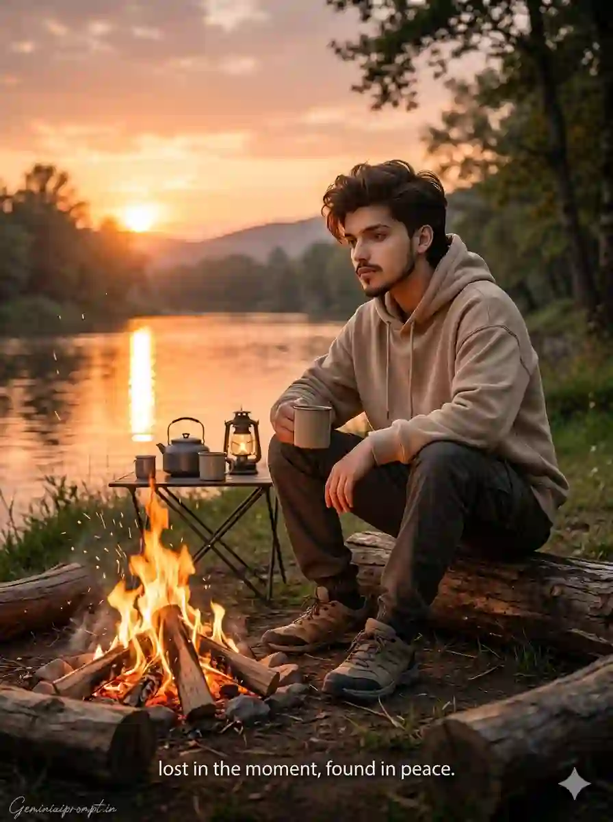 AI prompt image: Best Camping Photo Prompt Chatgpt Prompt Cinematic Pose