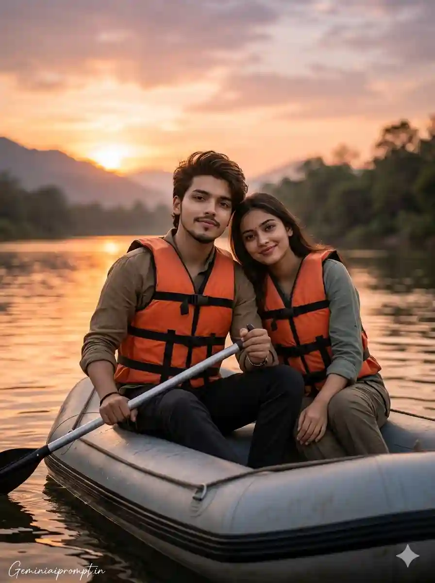 River Rafting Photo Prompt Create Hollywood-Style Editorial